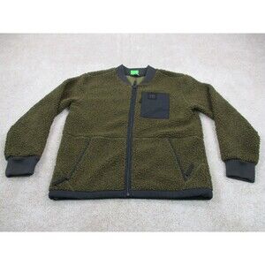 Olive Green Sherpa Women's Sweater